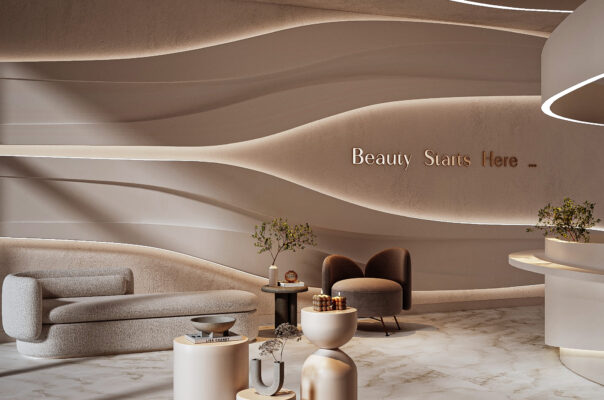 Modern Beauty Clinic: Sleek and Serene Design