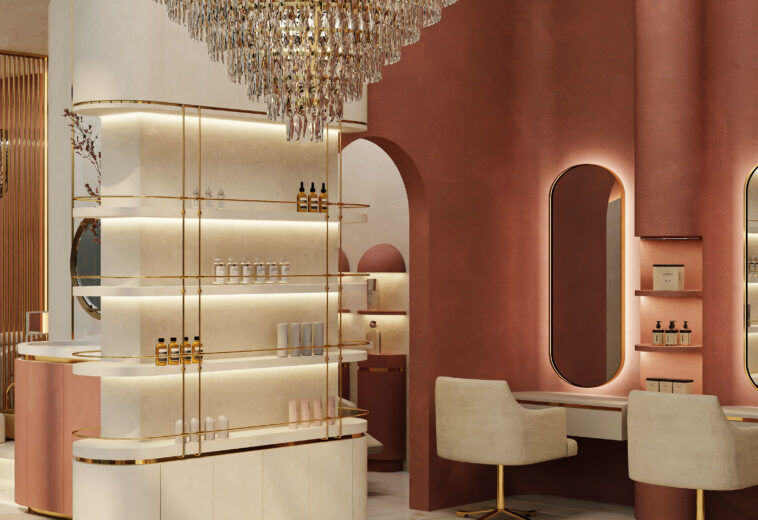 Elegant Beauty Salon Interior Design in Abu Dhabi – Luxury & Style
