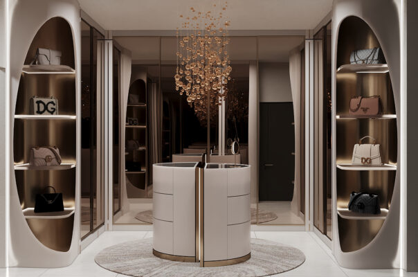 Modern Luxury Villa Interior Design in Dubai – Elegant Living, Master Bedroom & Prayer Room by Sisterly Interiors