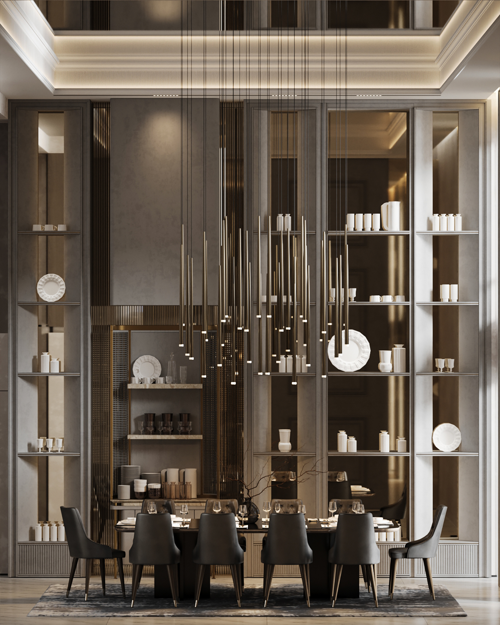 Elegant dining space design