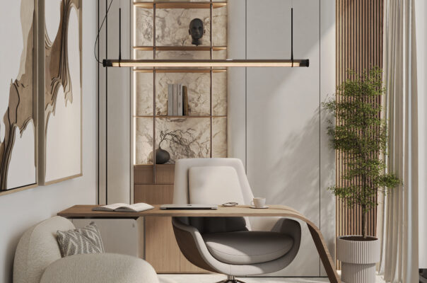 Modern Luxury Office Design in Emirates Hills | Sisterly Interiors