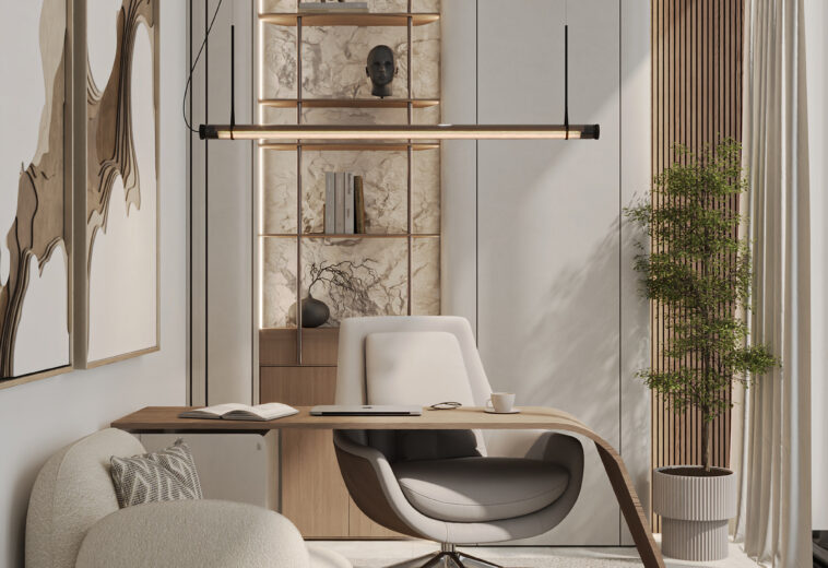 Modern Luxury Office Design in Emirates Hills | Sisterly Interiors