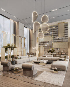 Luxury Double Height Living Room Design Inspiration