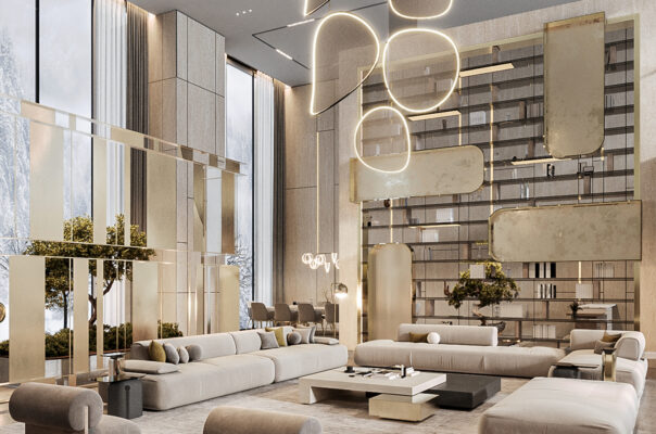 Luxury Double Height Living Room Design Ideas for Elegant Modern Homes