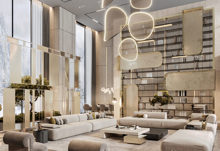 Luxury Double Height Living Room Design Ideas for Elegant Modern Homes