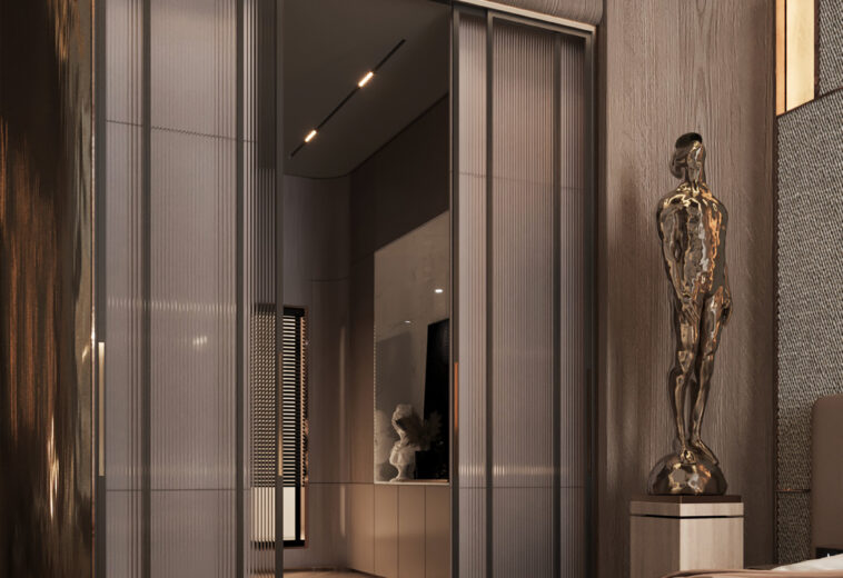 Discover luxury master bedroom design in Dubai with bespoke furniture, premium materials, and elegant interiors by Sisterly Interior.