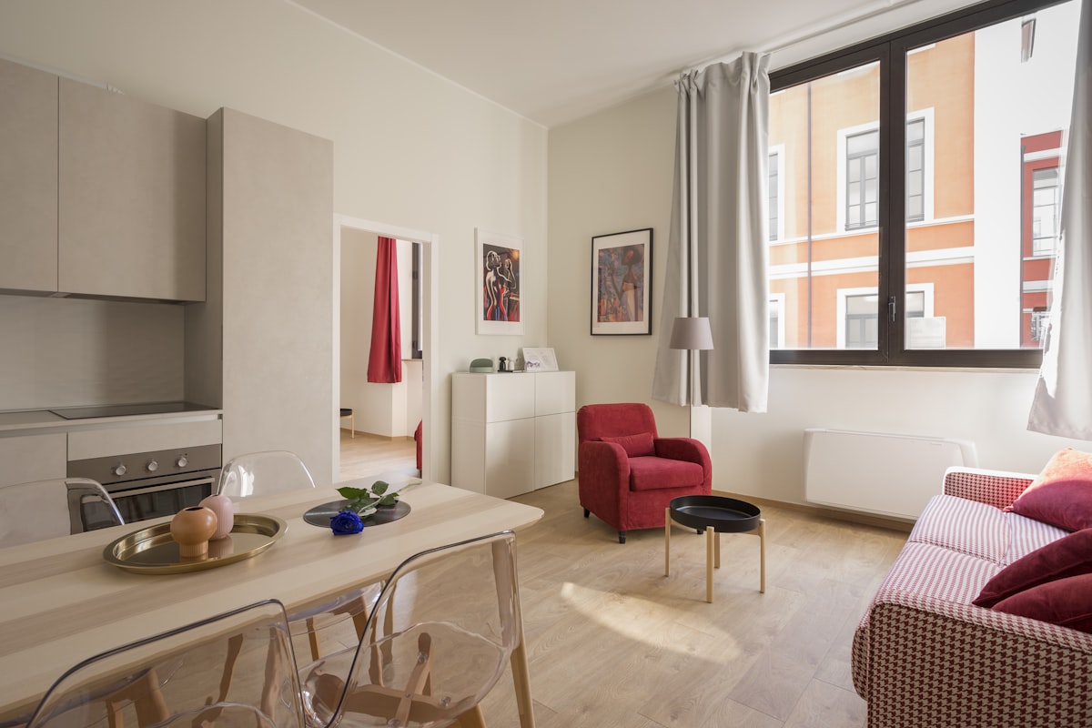 Airbnb interior design Dubai modern apartment with Instagram-ready living space