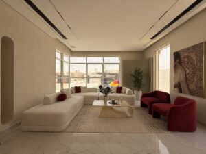 luxury living room Dubai