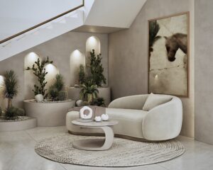 luxury living room design Dubai